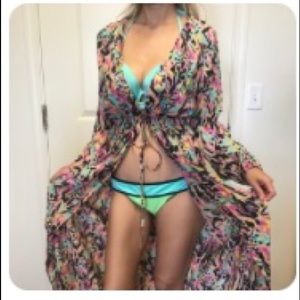 Wild Print Robe Kimono